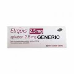 Generic Eliquis (tm) 2.5 mg (90 Pills)